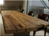 Plateau de table en planches anciennes