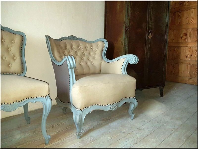 vintage bútor, neobarokk fotel