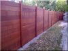 Wooden fence construction