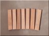 Planed acacia slats