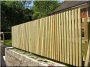 1,6 meter planed pine plank fence element