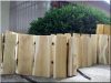 Rustic acacia garden border 25 cm high