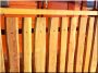 Elément de clôture d-acacia avec du bord, fin, 25 mm