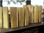 Eléments de clôture d-acacia avec du bord, 5 - 7 cm
