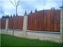 Elément de clôture d-acacia avec bord, moyen, 25 mm