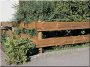 Elément de clôture de planche borov avec du bord, 20 - 25 cm