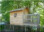 Petite maison de bois jardinière