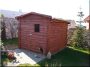 Small wooden garden house