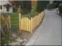 Eléments de clôture d-acacia rustique, épais de 3 cm